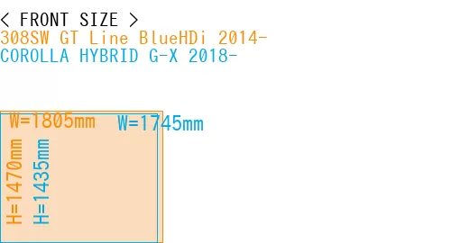 #308SW GT Line BlueHDi 2014- + COROLLA HYBRID G-X 2018-